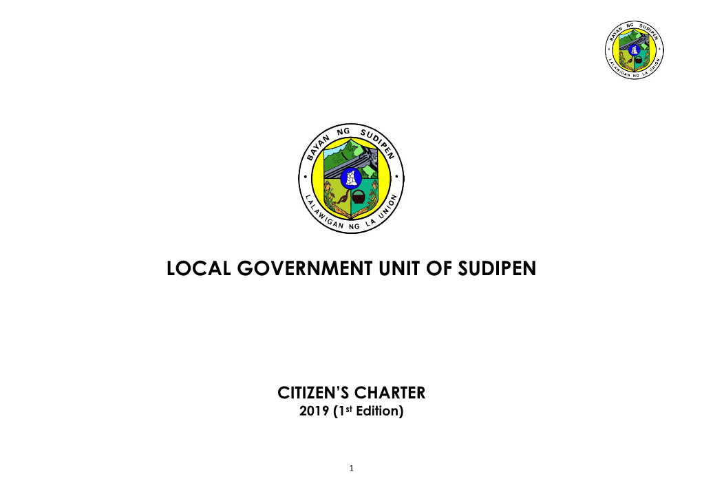 Local Government Unit of Sudipen