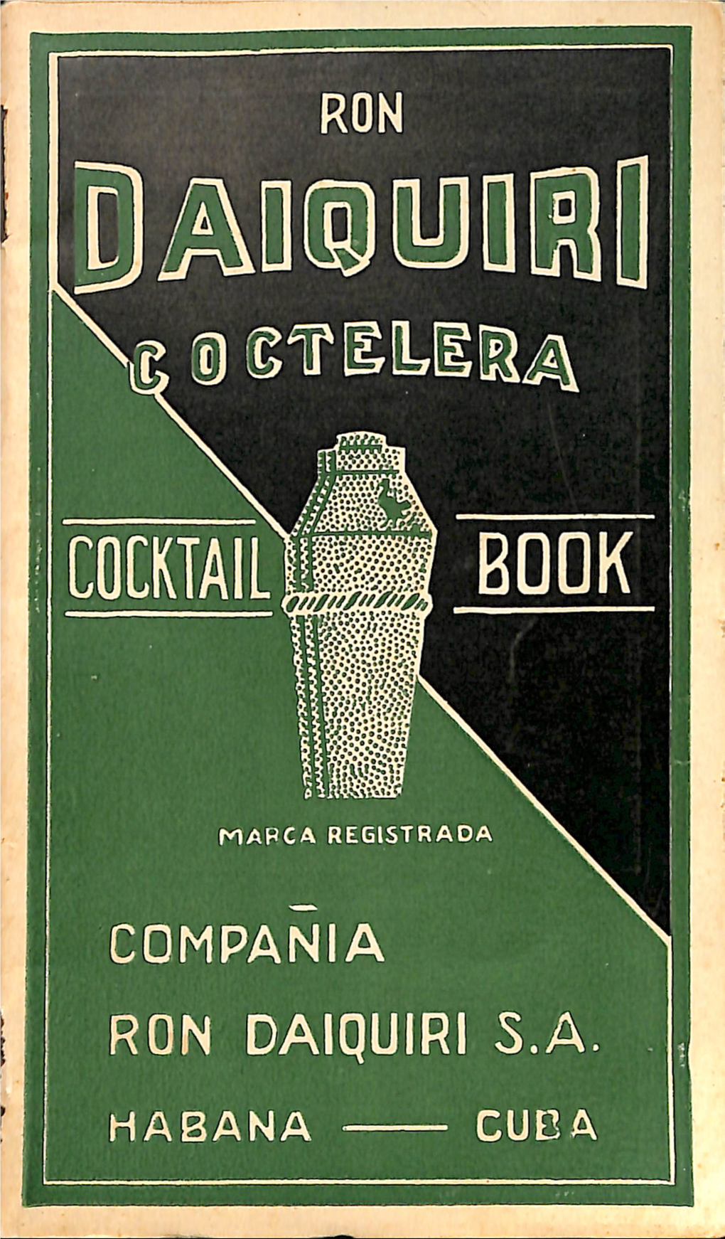 1948 Ron Daiquiri Coctelera Cocktail Book