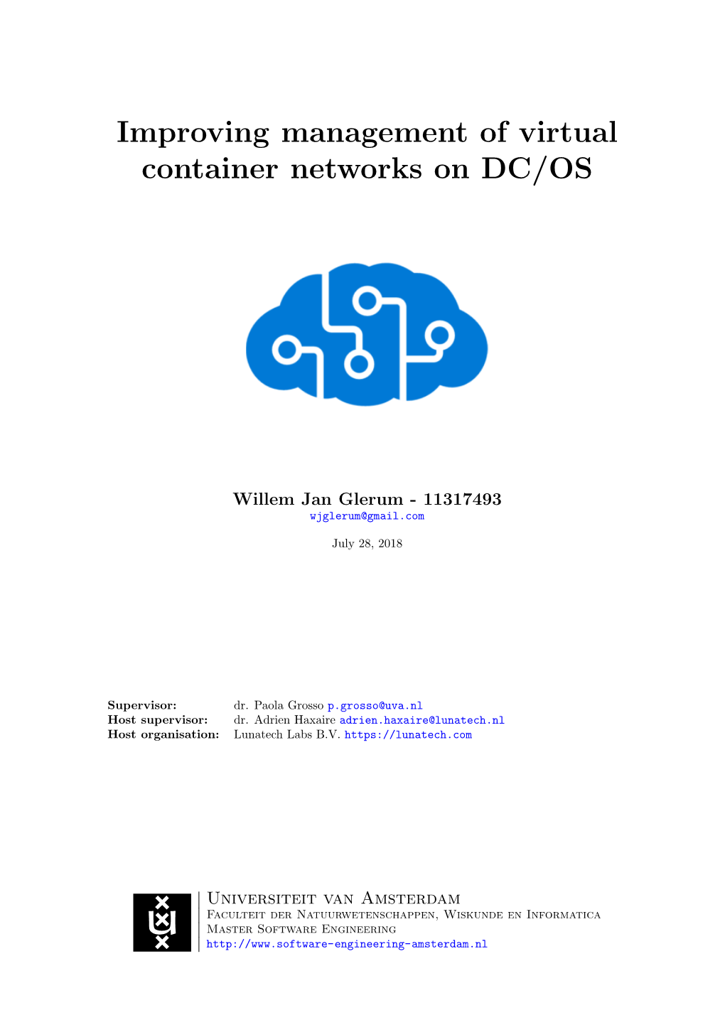 Improving Management of Virtual Container Networks on DC/OS