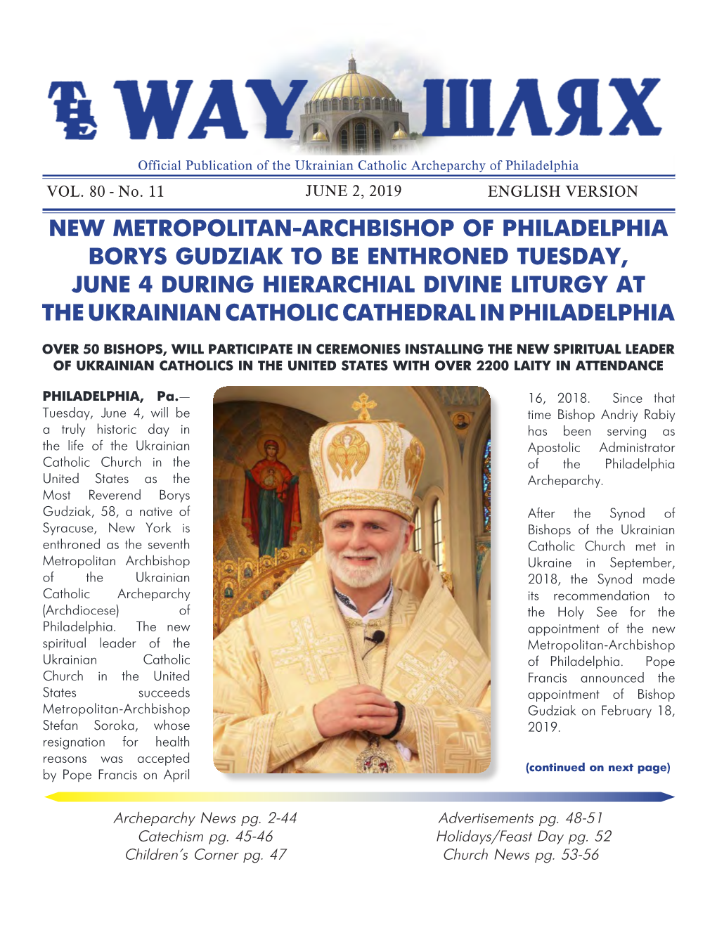 New Metropolitan-Archbishop