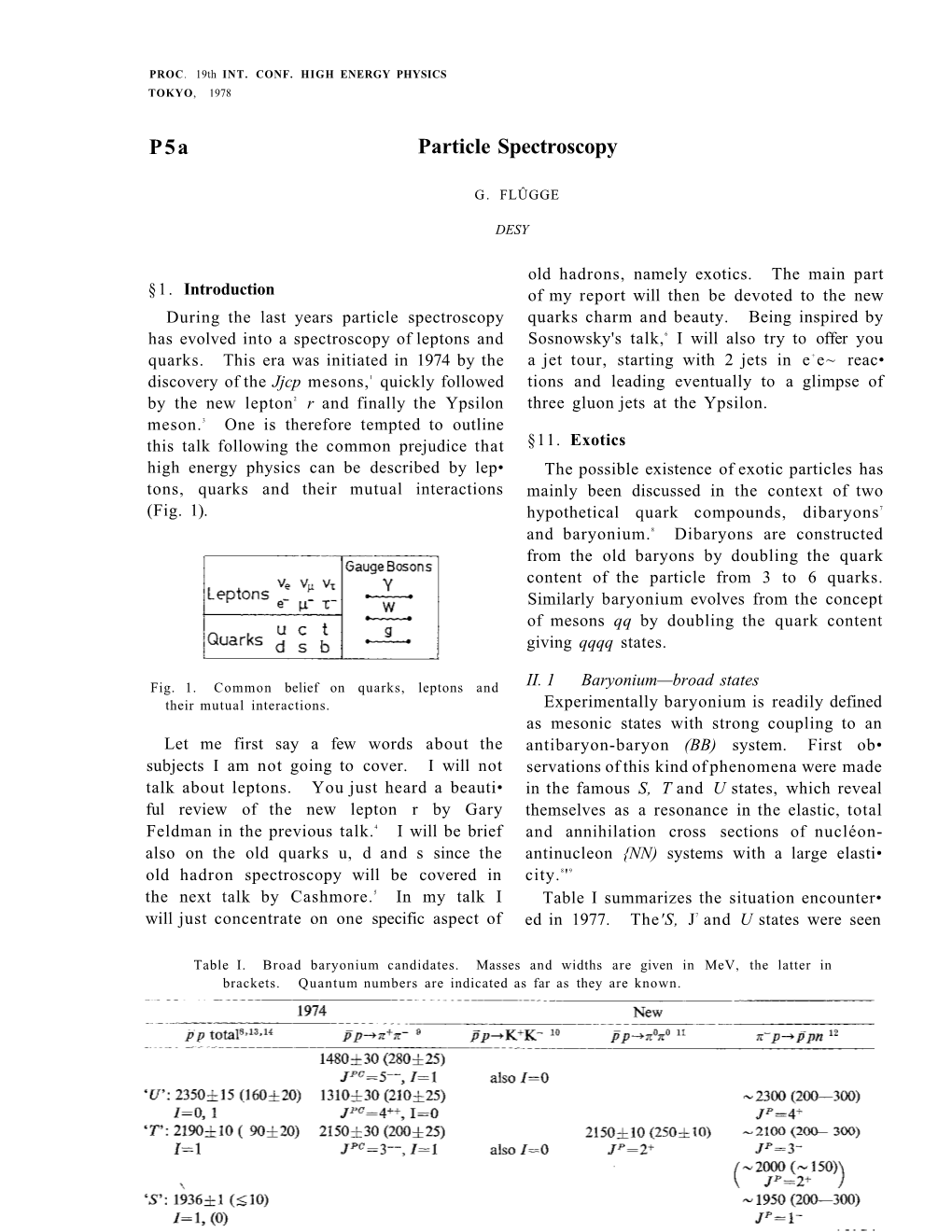 P5a Particle Spectroscopy