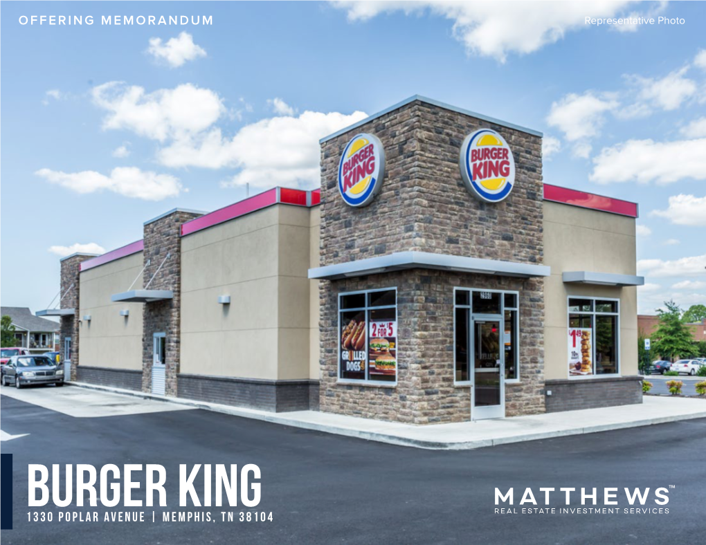 Burger King 1330 Poplar Avenue Memphis TN 38104