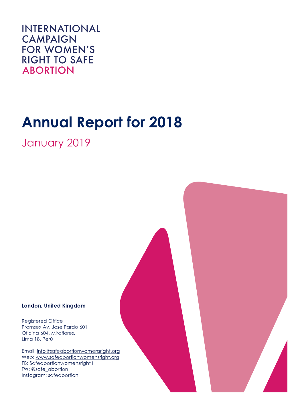 Annual Report for 2018 January 2019