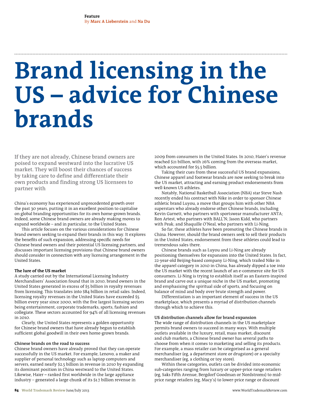 Brand Licensing in the US – Advice for Chinese Brands