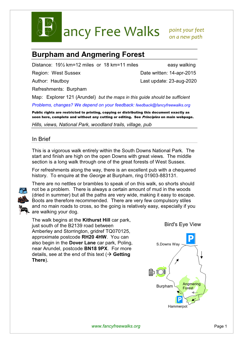 Burpham and Angmering Forest