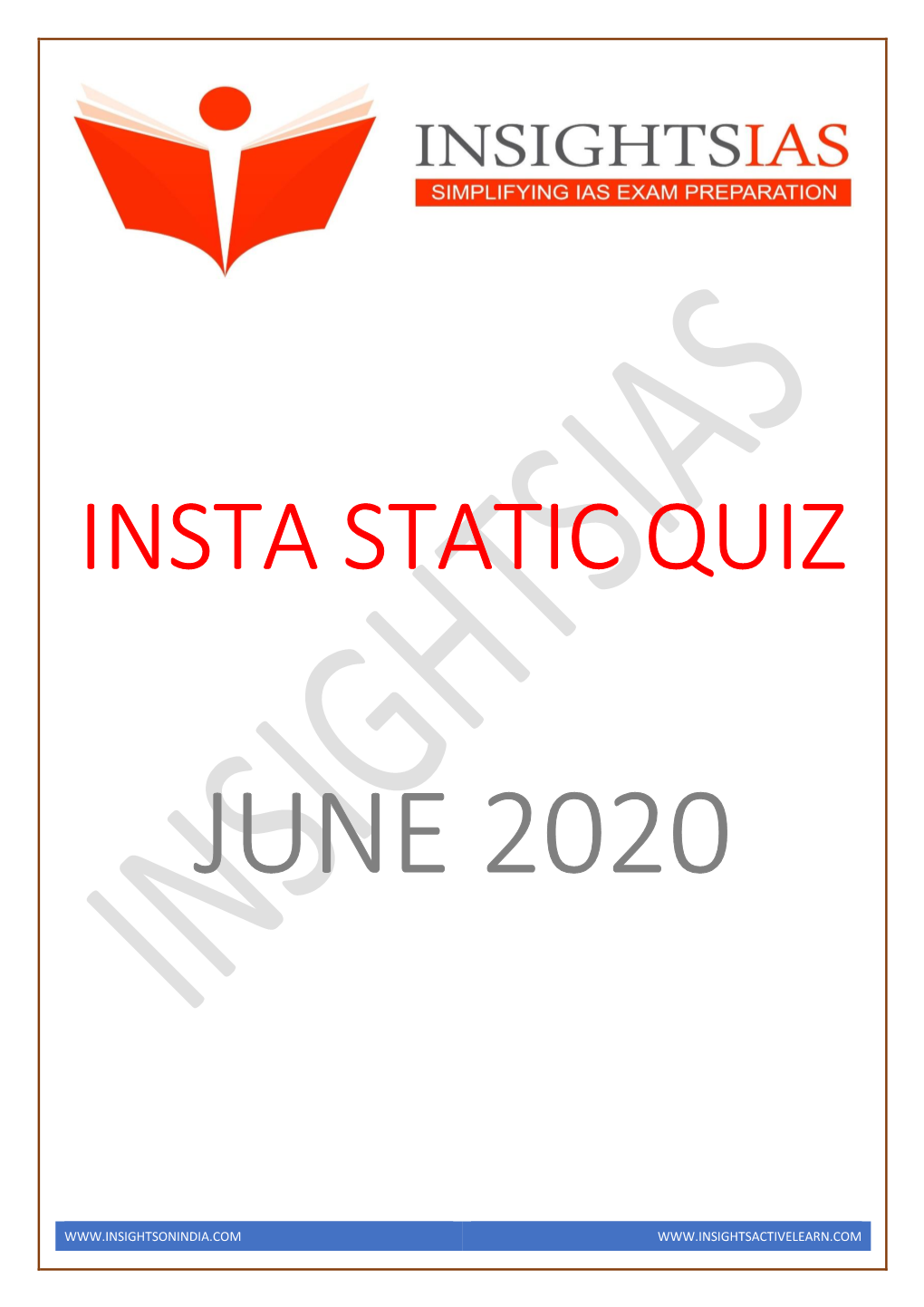 Insta Static Quiz