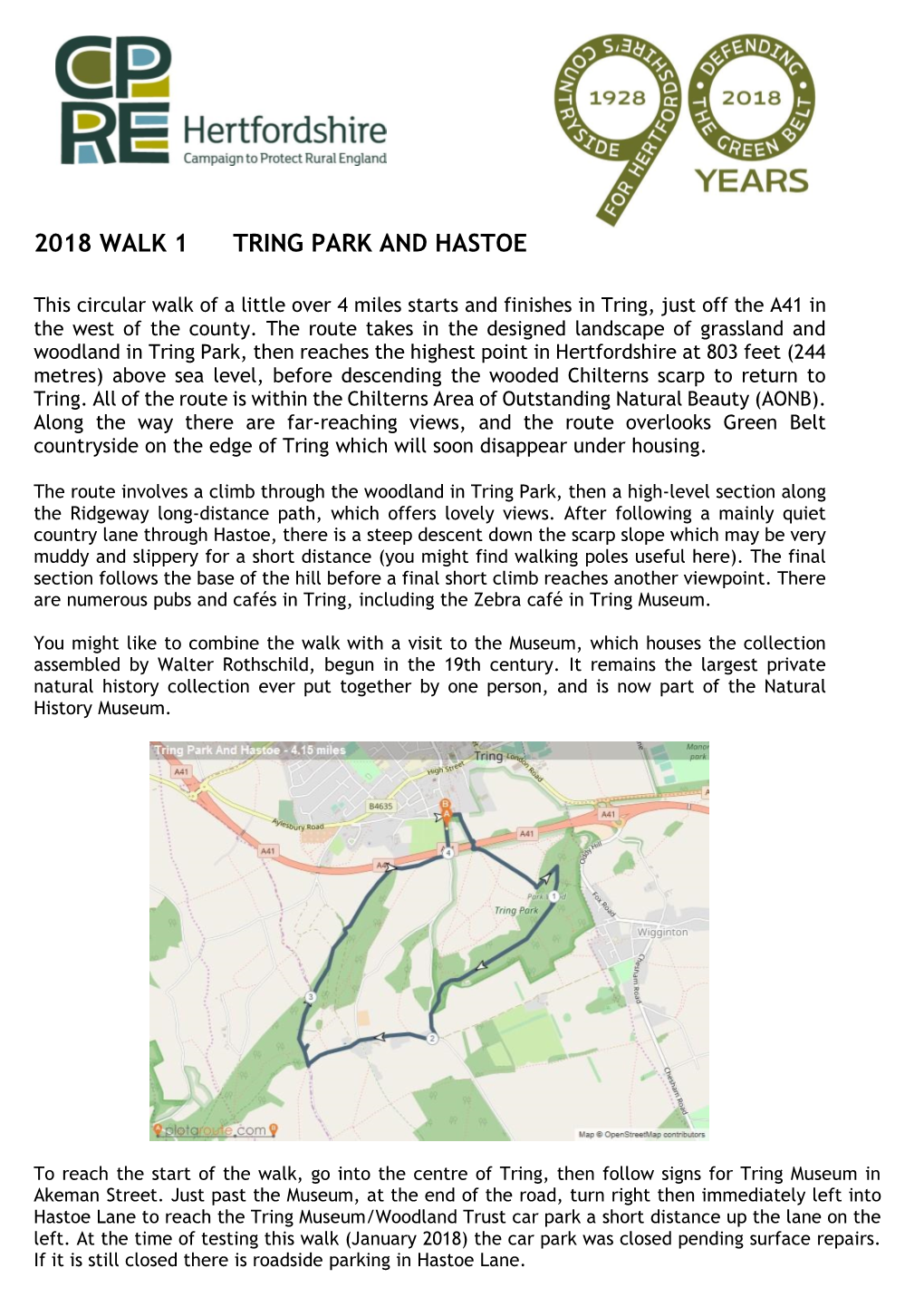 Tring Park and Hastoe Walk