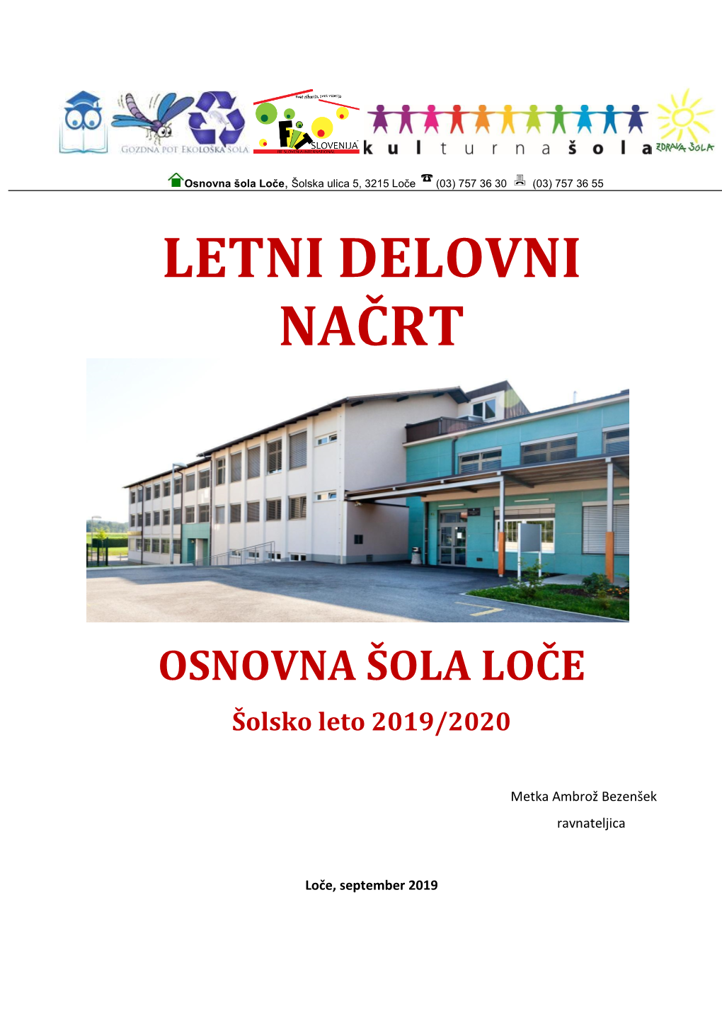 Letni Delovni Načrt