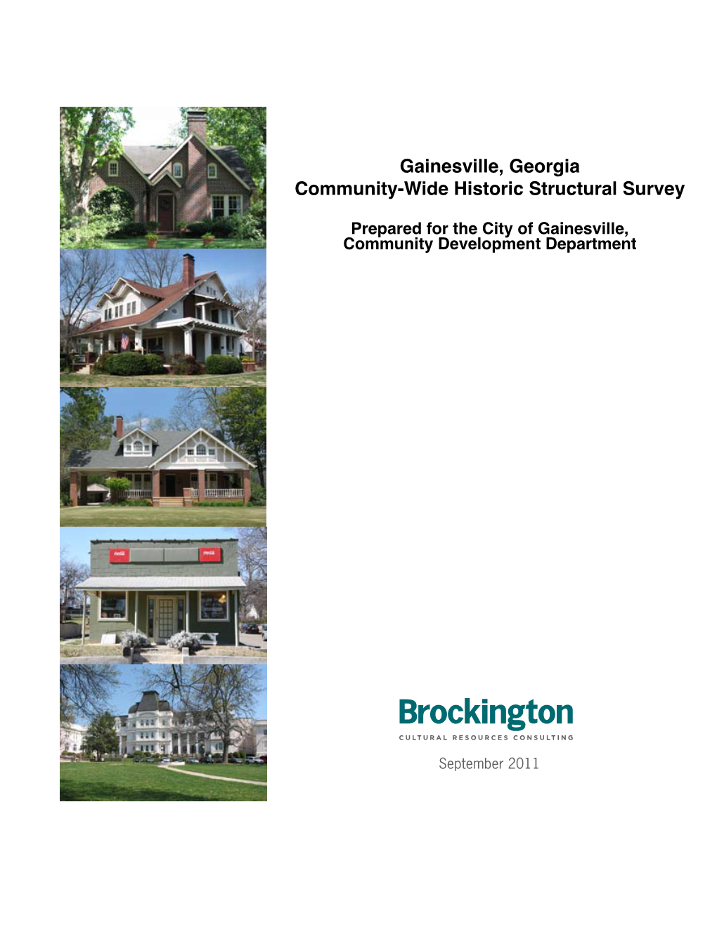 Gainesville, Georgia Community-Wide Historic Structural Survey
