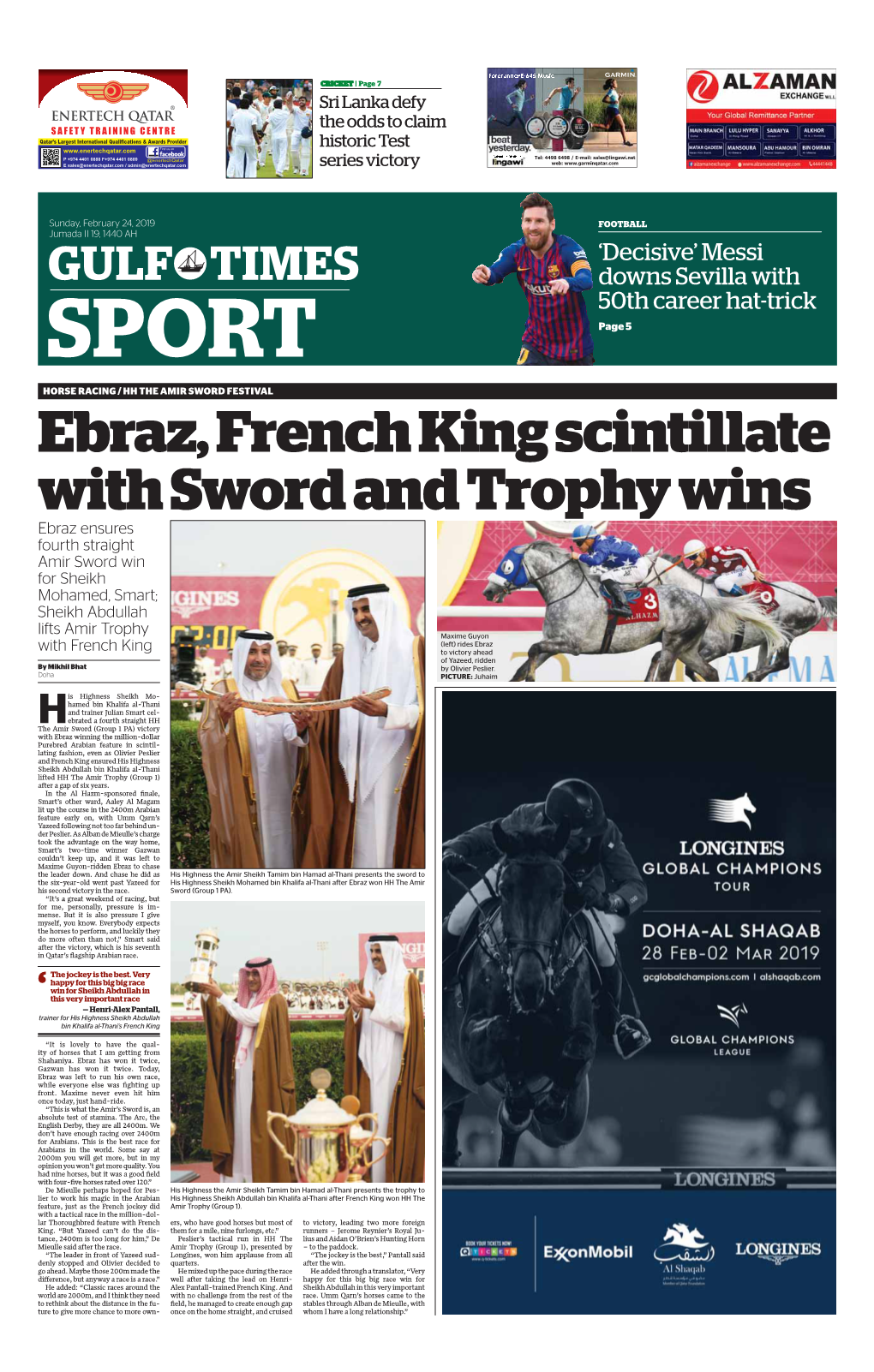 Ebraz, French King Scintillate with Sword and Trophy Wins