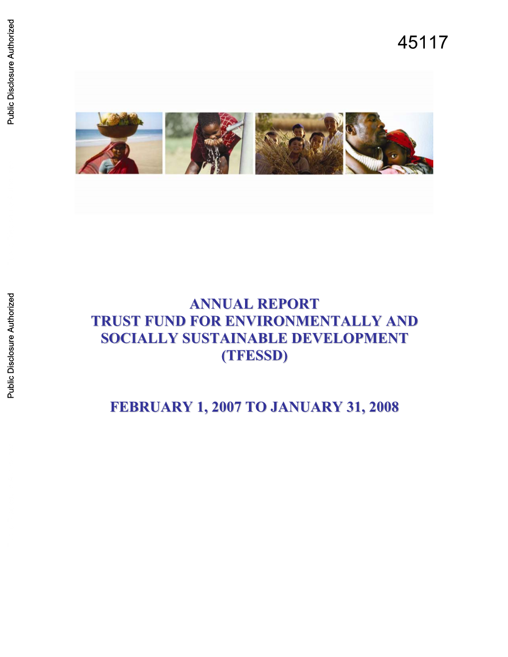 Annual Report Trust Fund for Environmentally and Socially