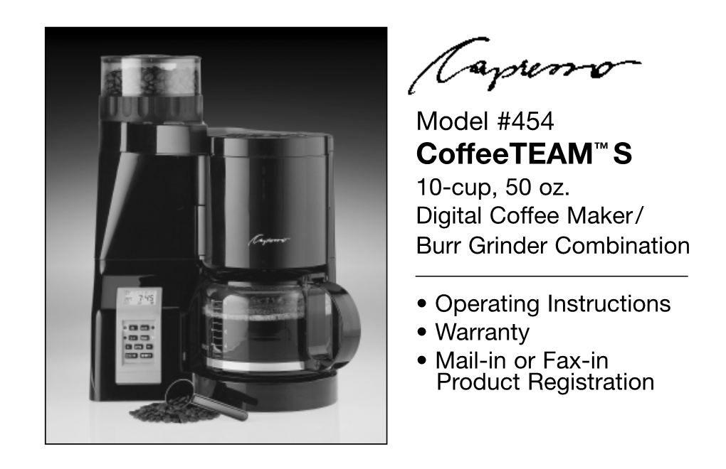 454 Coffeeteam™ S 10-Cup, 50 Oz