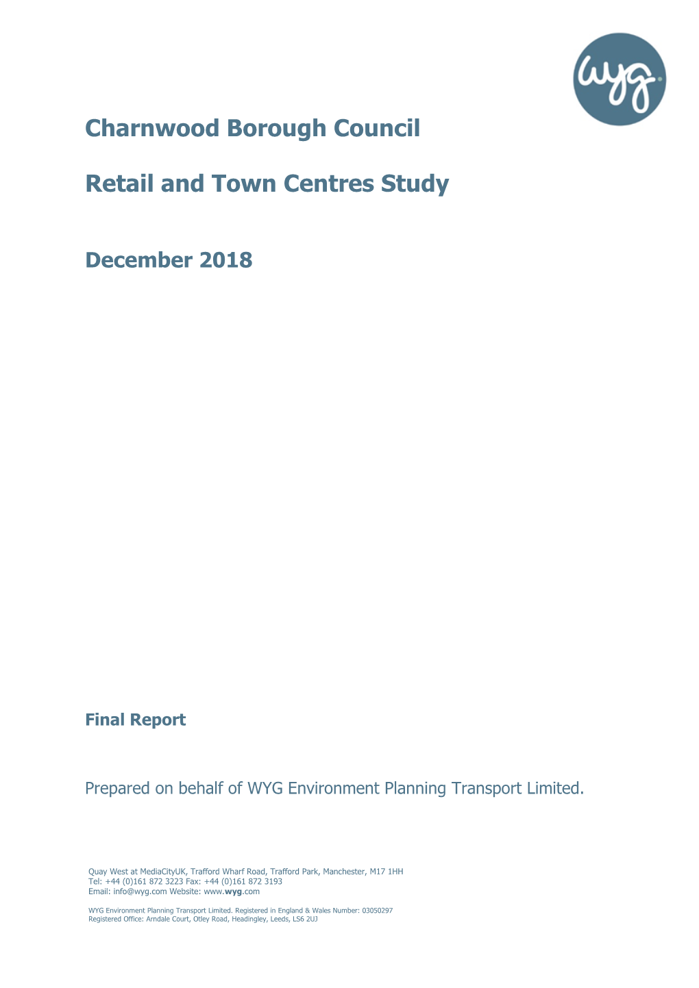 Charnwood Borough Council Retail and Town Centres Study