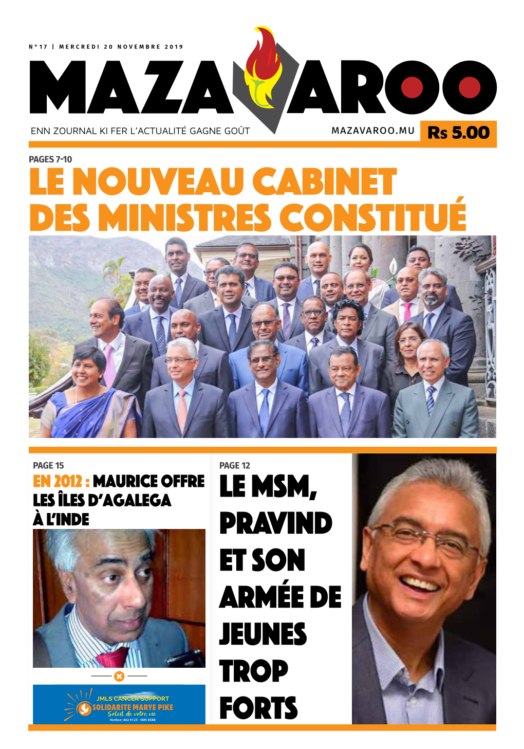 Le Nouveau Cabinet Des Ministres Constitué