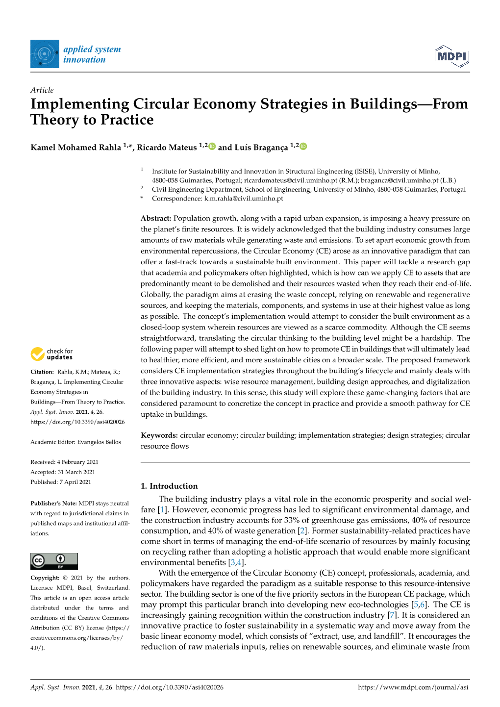 Implementing Circular Economy Strategies in Buildings—From Theory to Practice