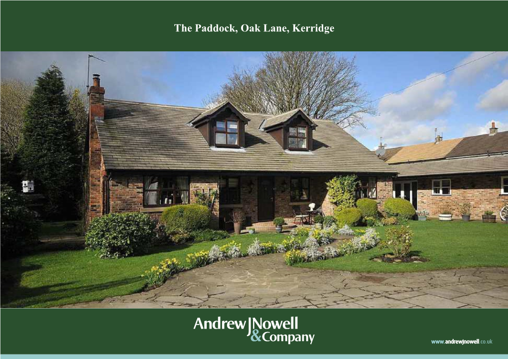 The Paddock, Oak Lane, Kerridge