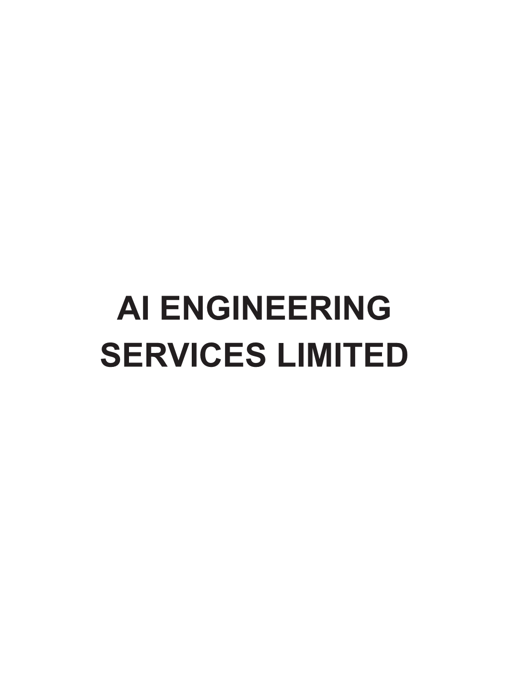 Ai Engineering Services Limited
