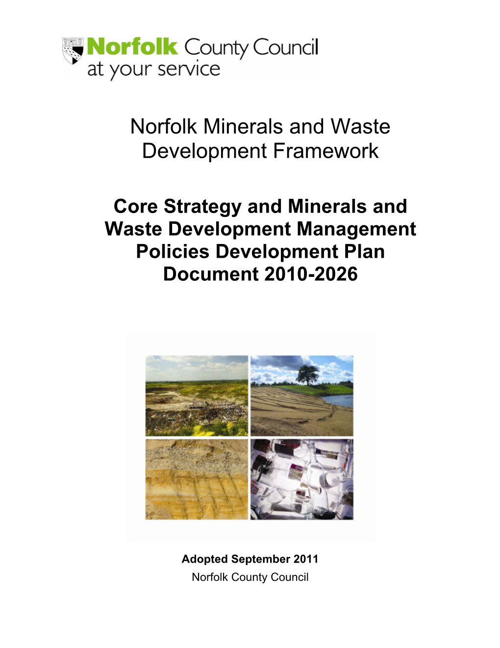 Core Strategy and Minerals and Waste Development Management Policies Development Plan Document 2010-2026