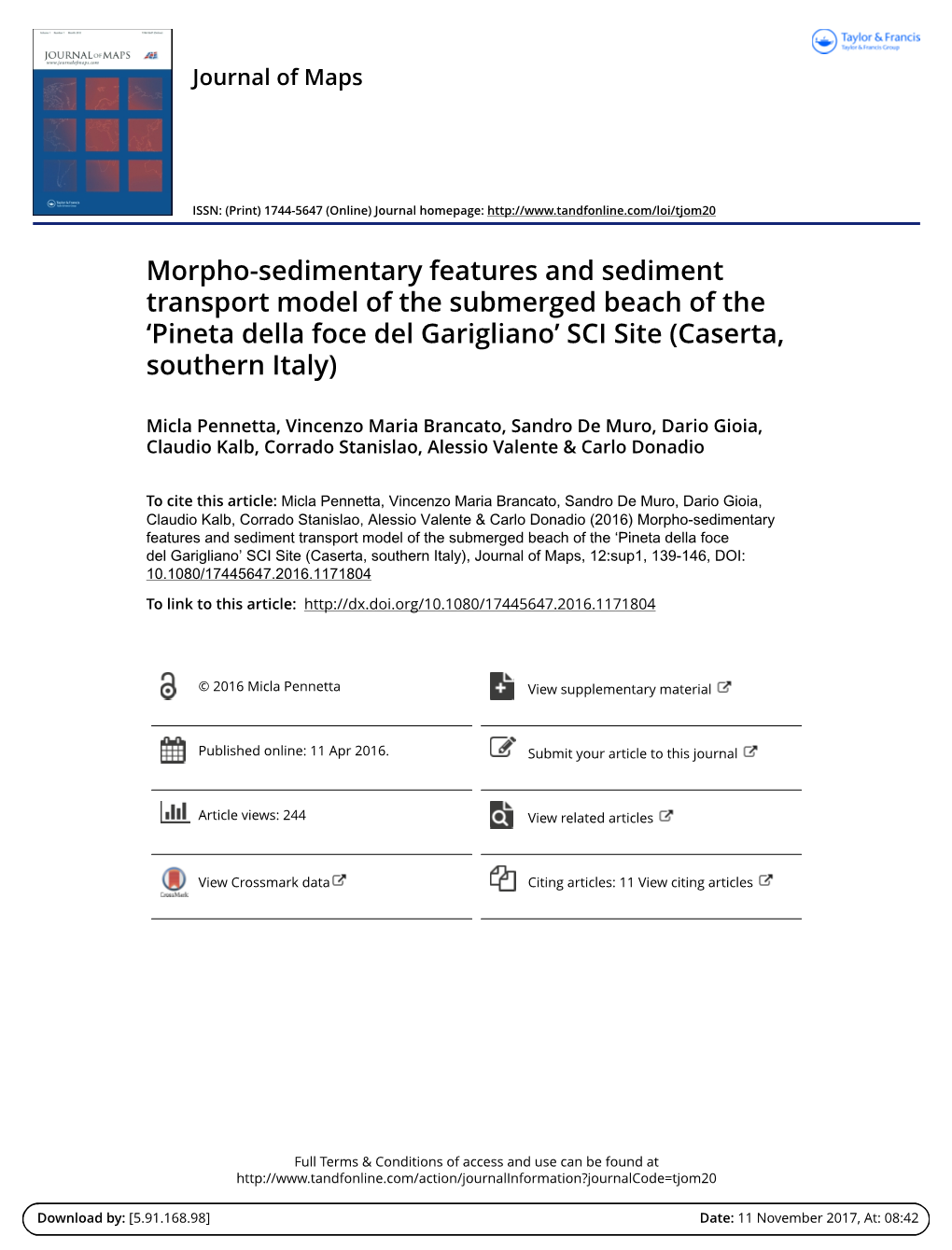 Morpho-Sedimentary Features and Sediment Transport Model of the Submerged Beach of the ‘Pineta Della Foce Del Garigliano’ SCI Site (Caserta, Southern Italy)