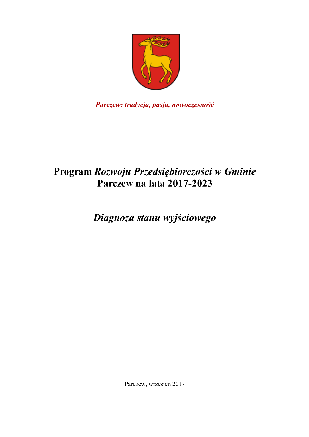 Program Rozwoju Przedsiębiorczości W Gminie Parczew Na Lata 2017-2023