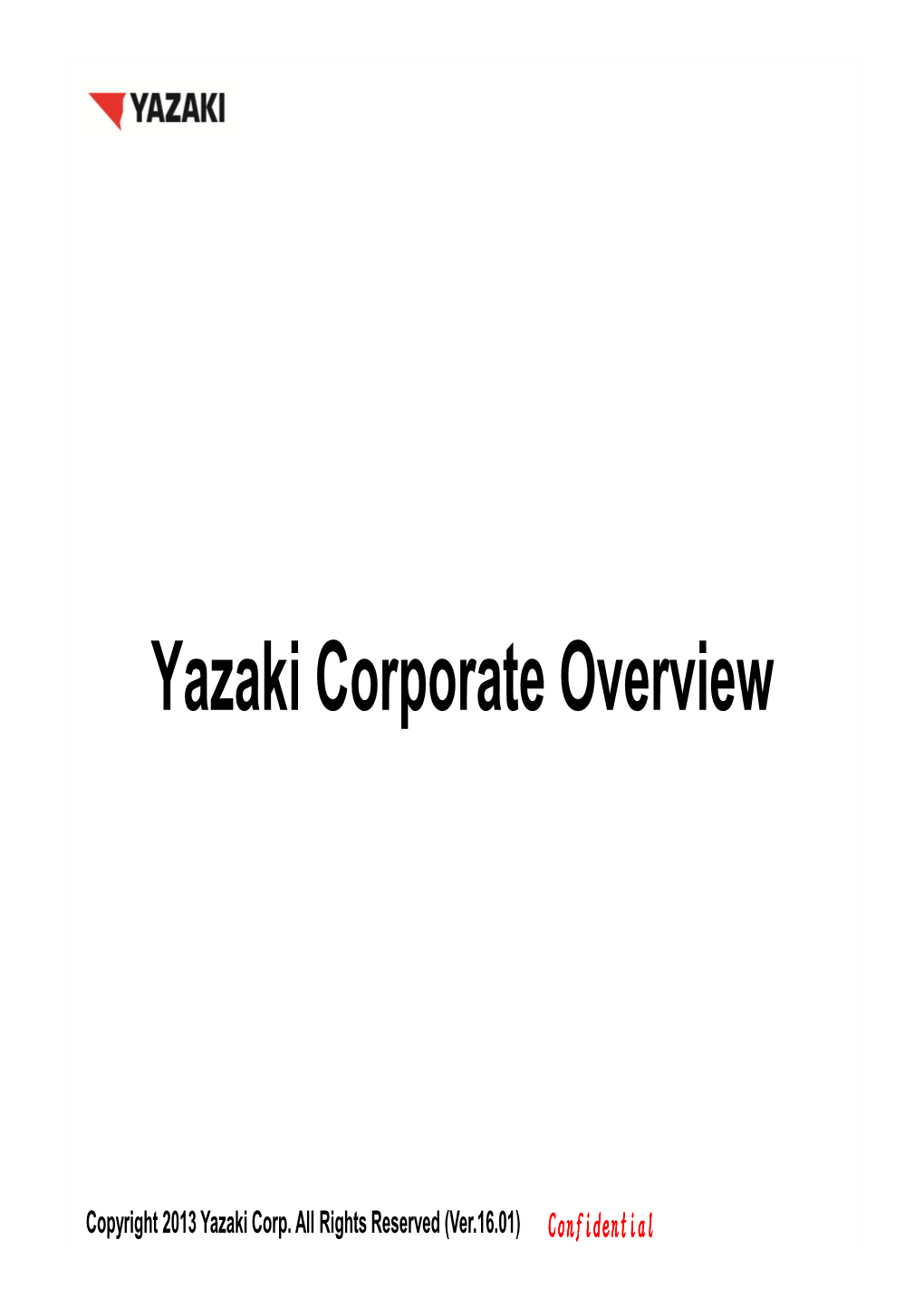 Yazaki Corporate Overview