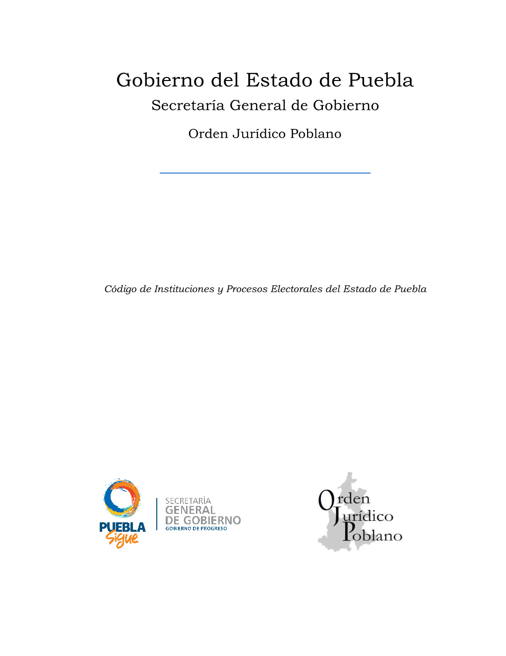 Gobierno Del Estado De Puebla Secretaría General De Gobierno