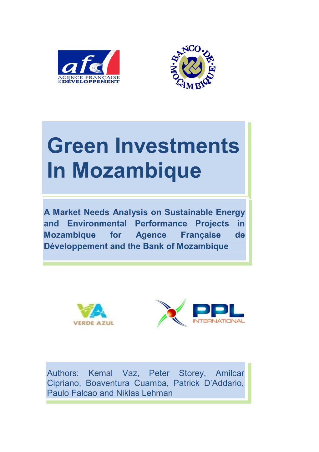 Green Investments in Mozambique