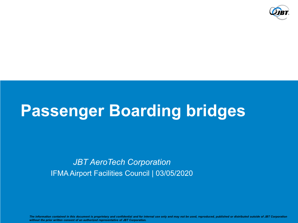 Passenger Boarding Bridges