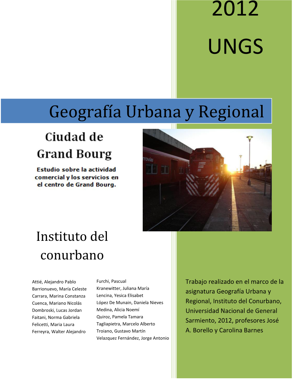 Geografía Urbana Y Regional