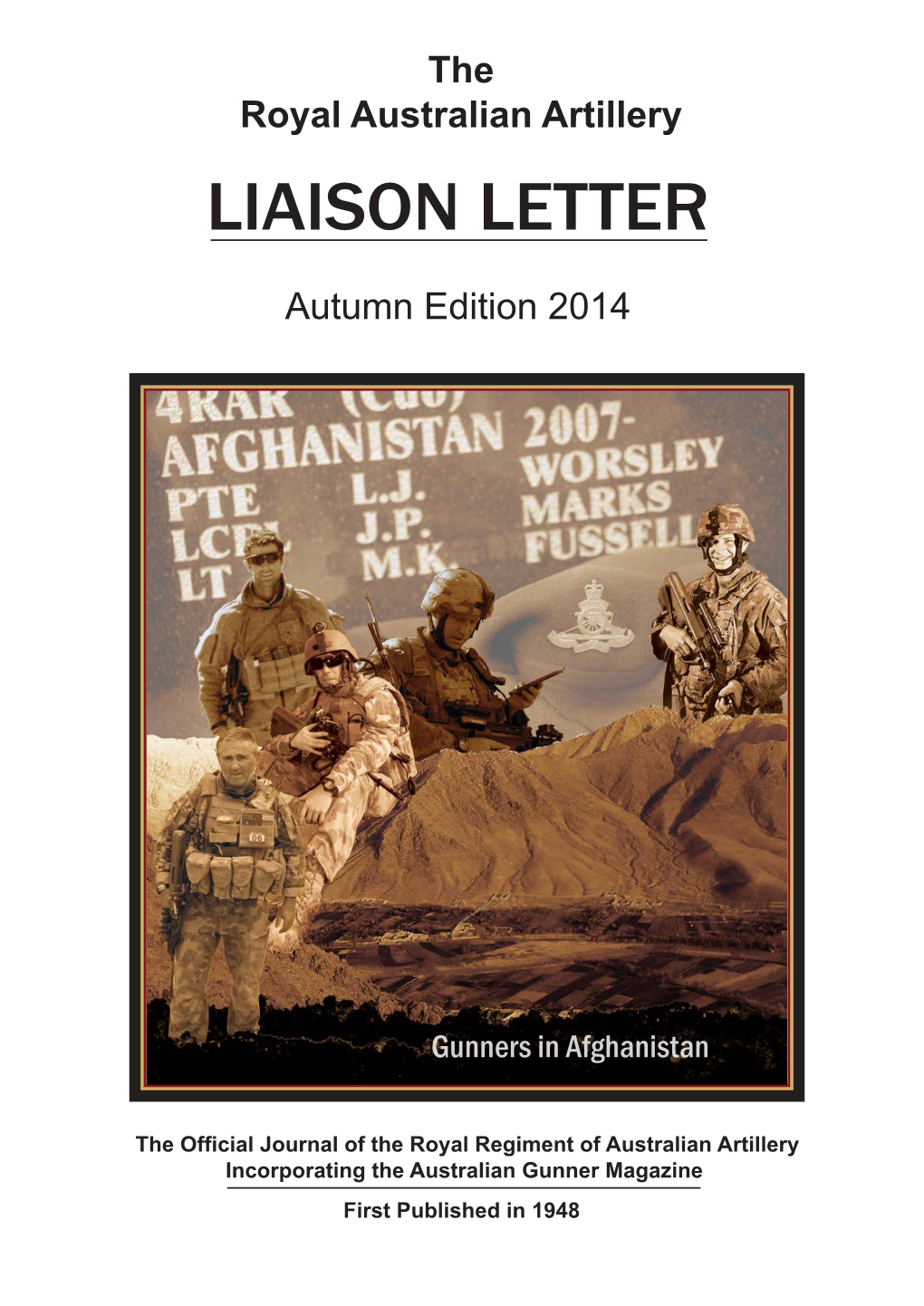 RAA Liaison Letter Autumn 2014