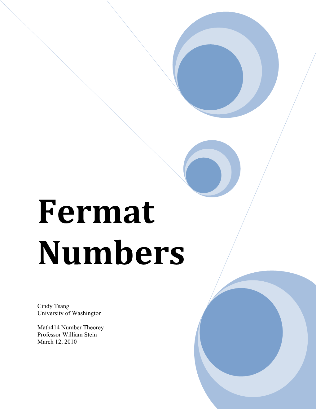 Fermat Numbers 3