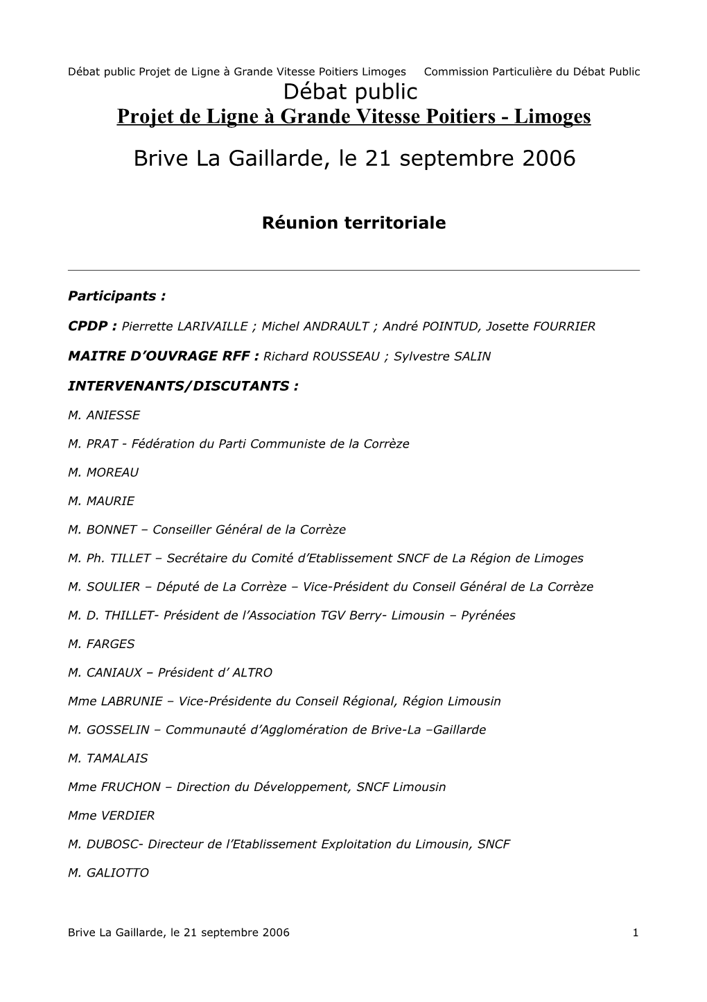 Consulter Le Compte-Rendu Intégral De La Réunion