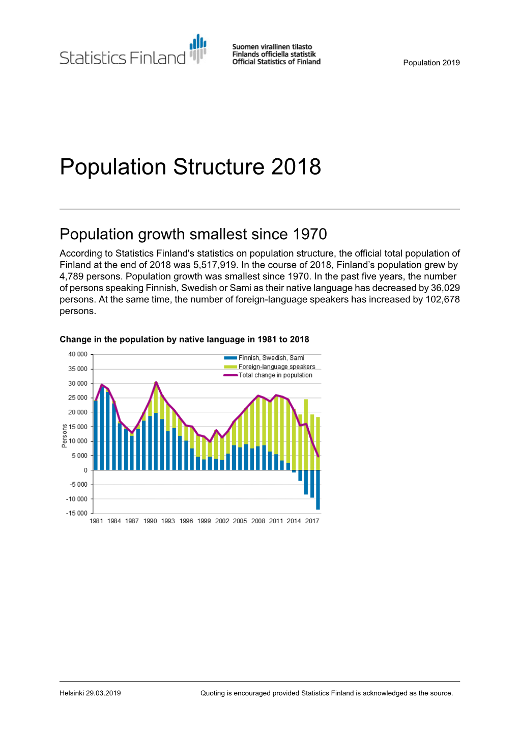 Population Structure 2018