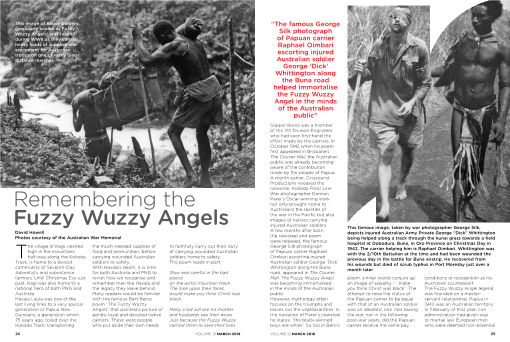 Remembering the Fuzzy Wuzzy Angels