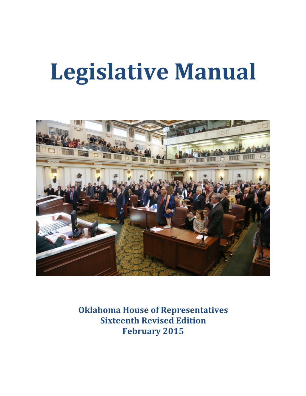 Legislative Manual