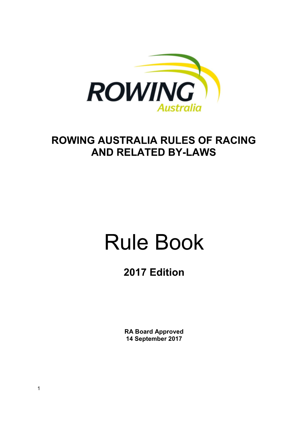 Rules of Racing and Related By-Laws