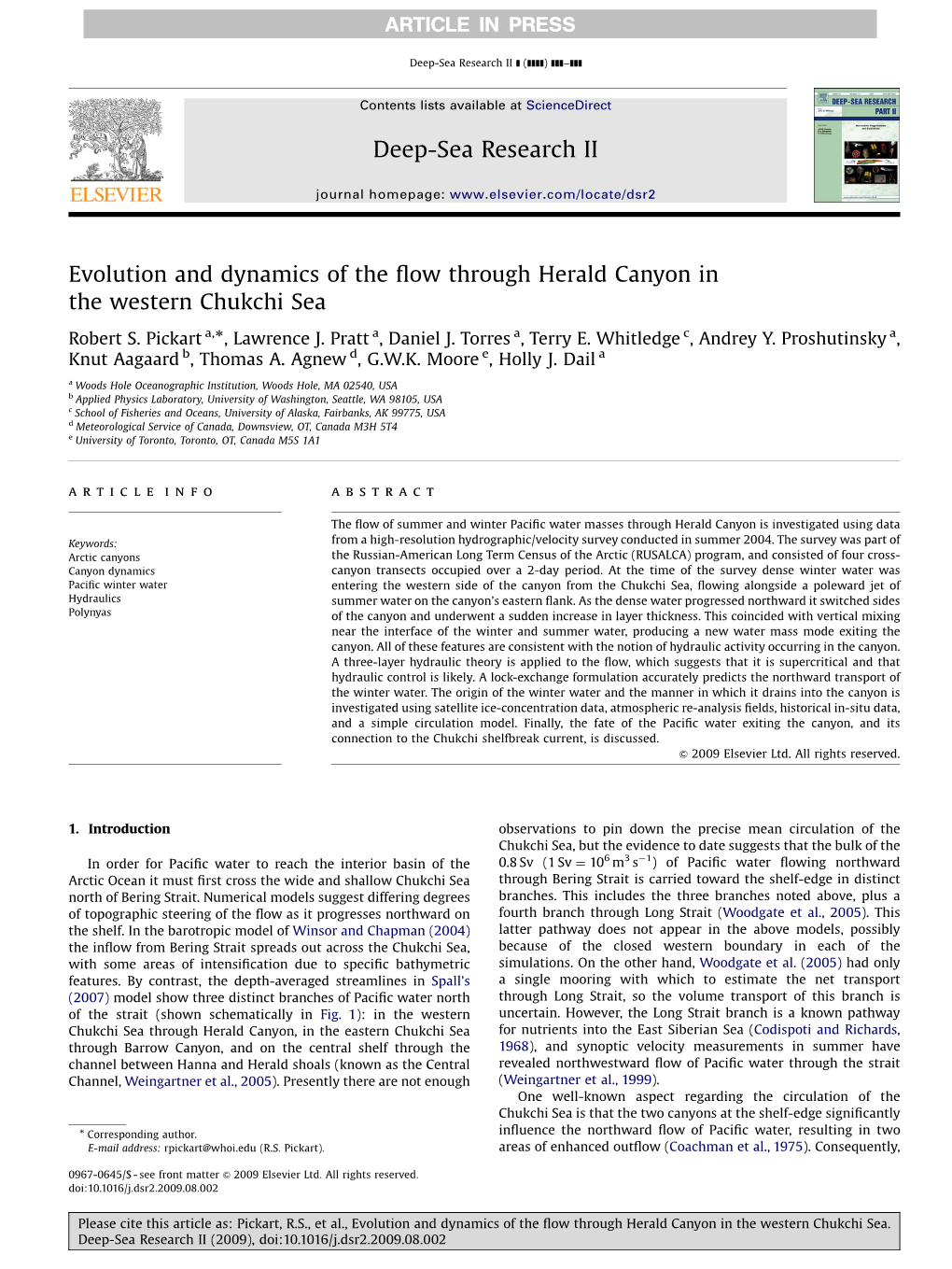 Evolution and Dynamics of the Flow Through Herald Canyon in The