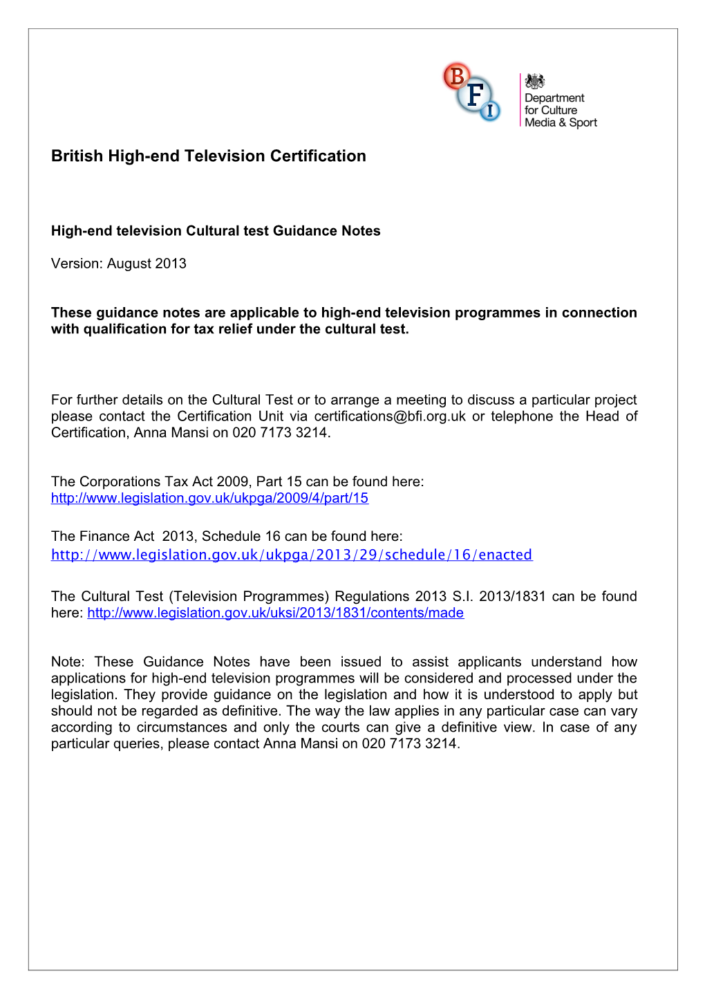 The Corporations Tax Act 2009, Part 15 Can Be Found Here