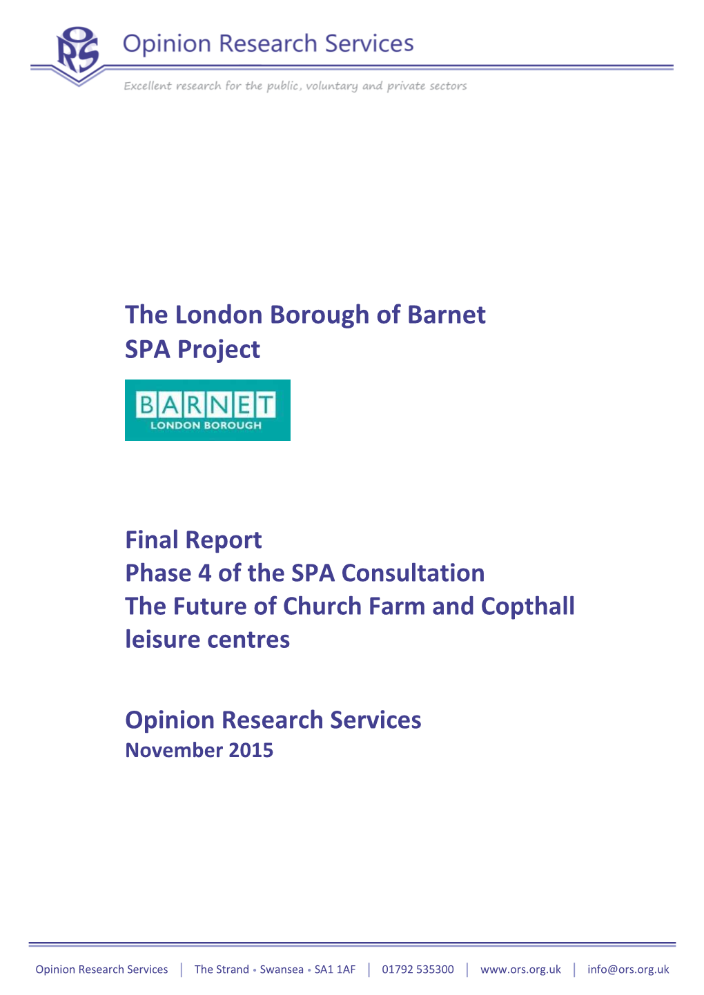 LBB SPA Project Phase 4 – Draft Interim Report