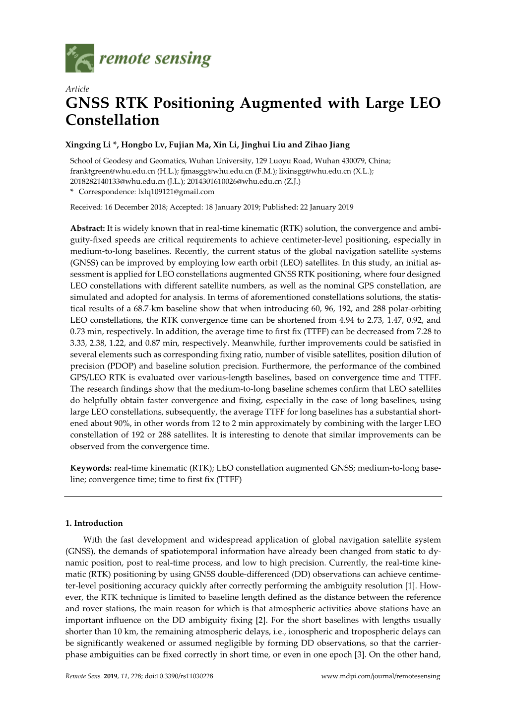 GNSS RTK Positioning Augmented with Large LEO Constellation