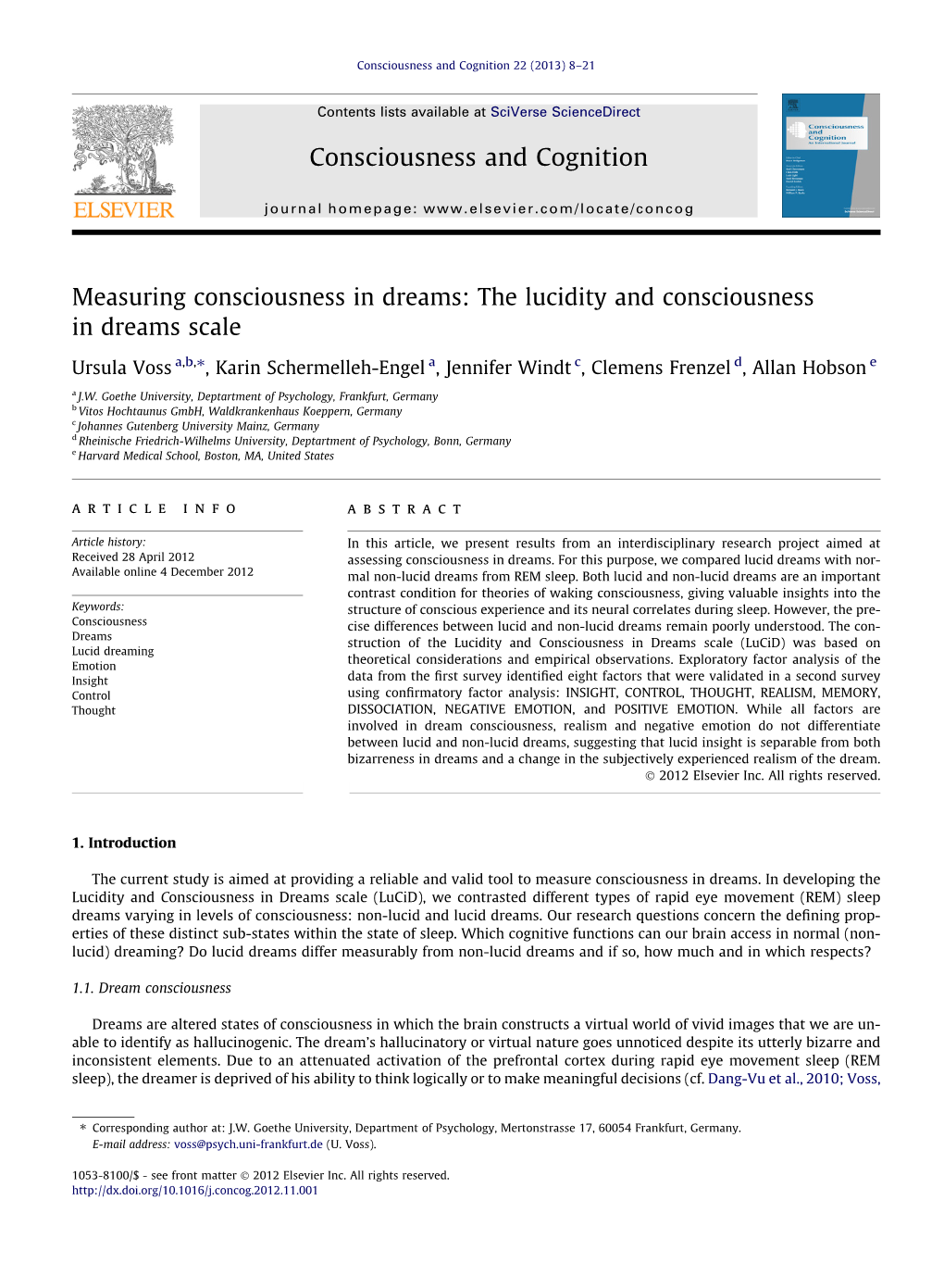 Measuring Consciousness in Dreams