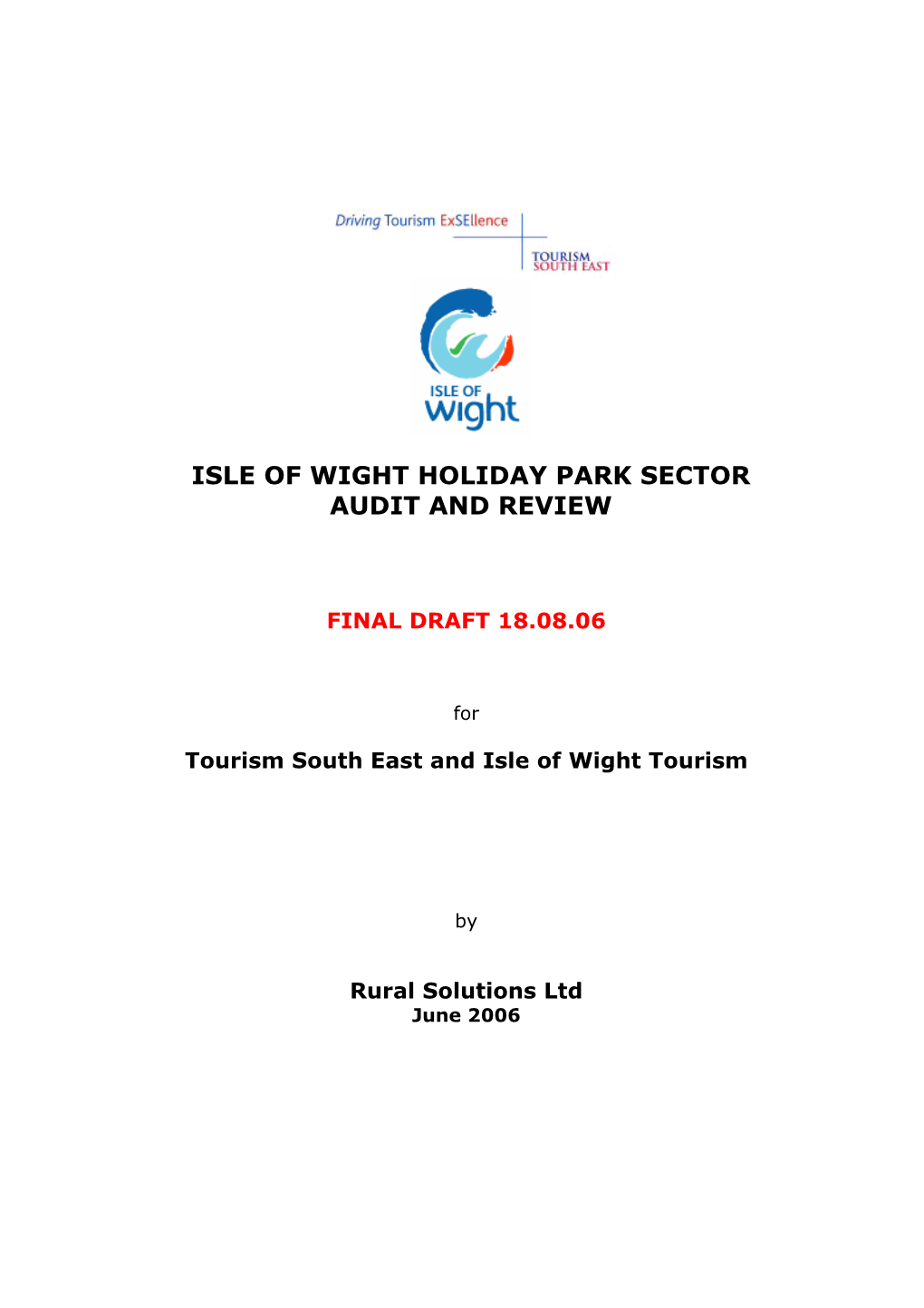 Isle of Wight Holiday Park Sector Audit and Review