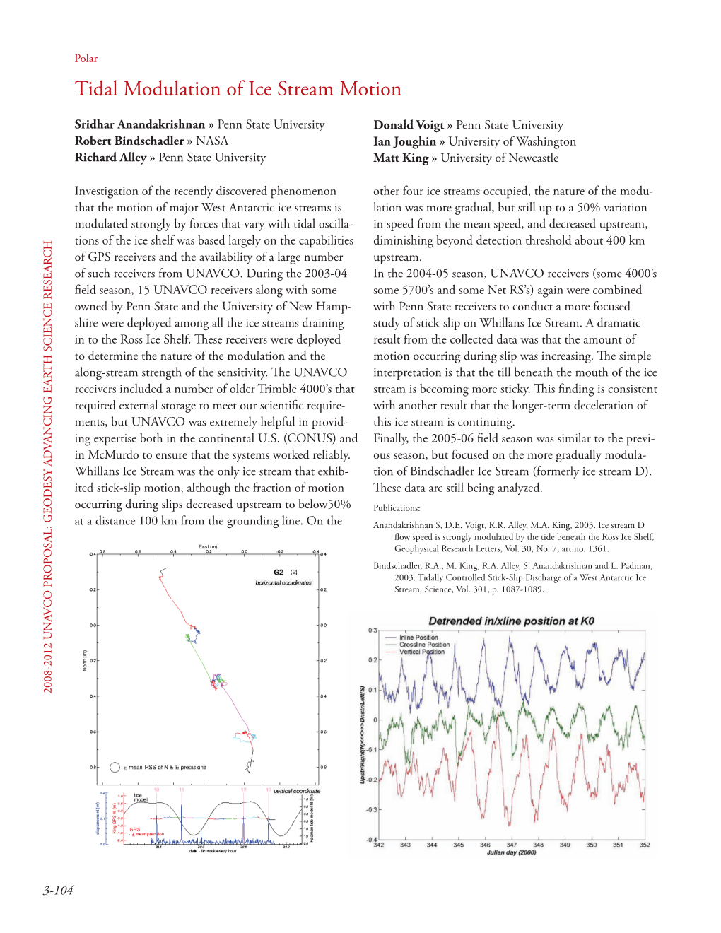 Tidal Modulation of Ice Stream Motion