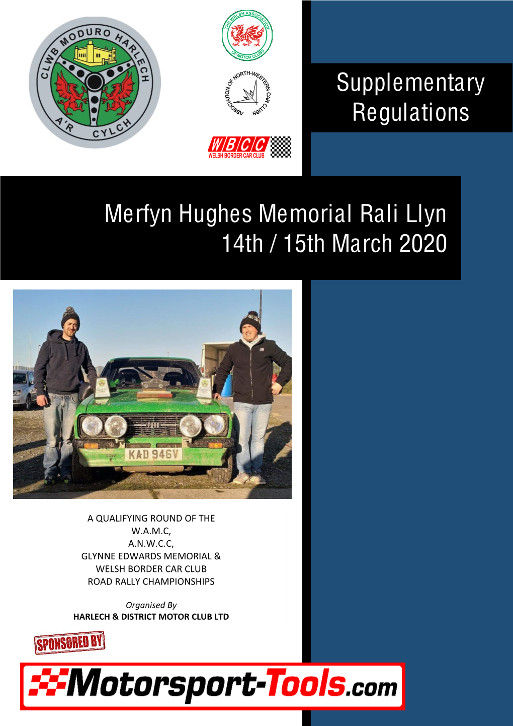Merfyn Hughes Memorial Rali Llyn 14Th / 15Th March 2020