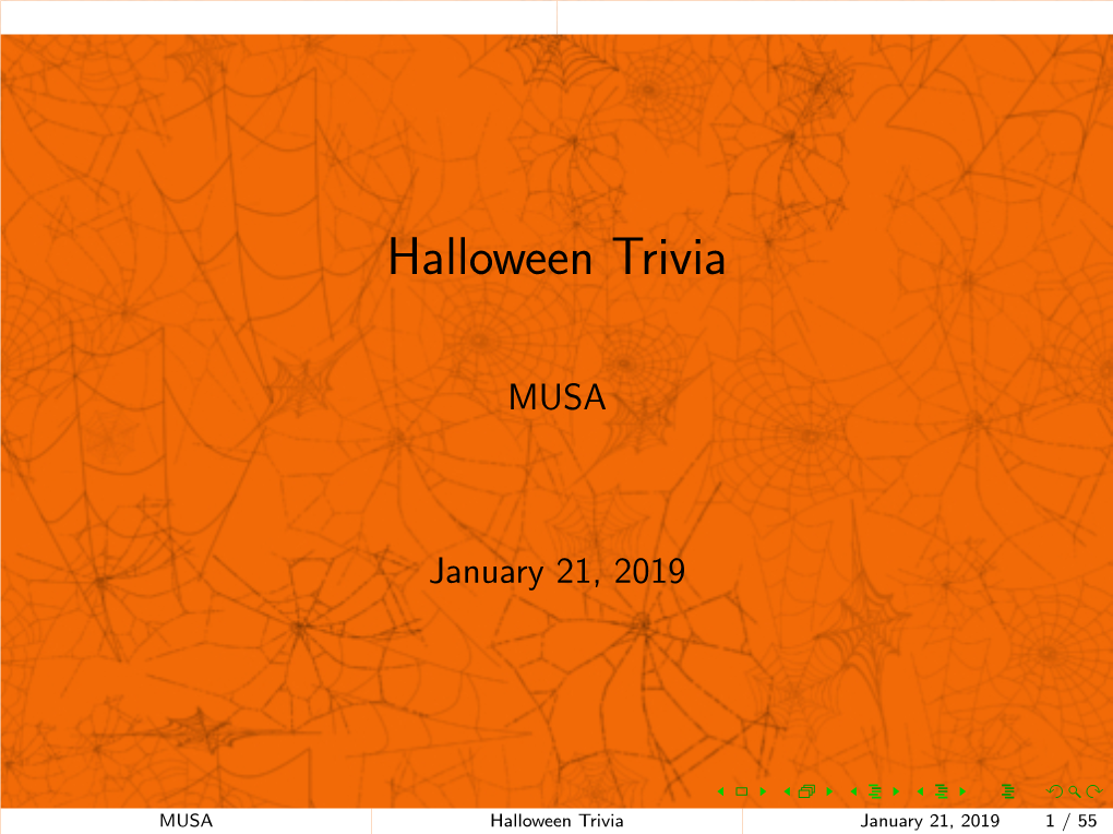 Halloween Trivia