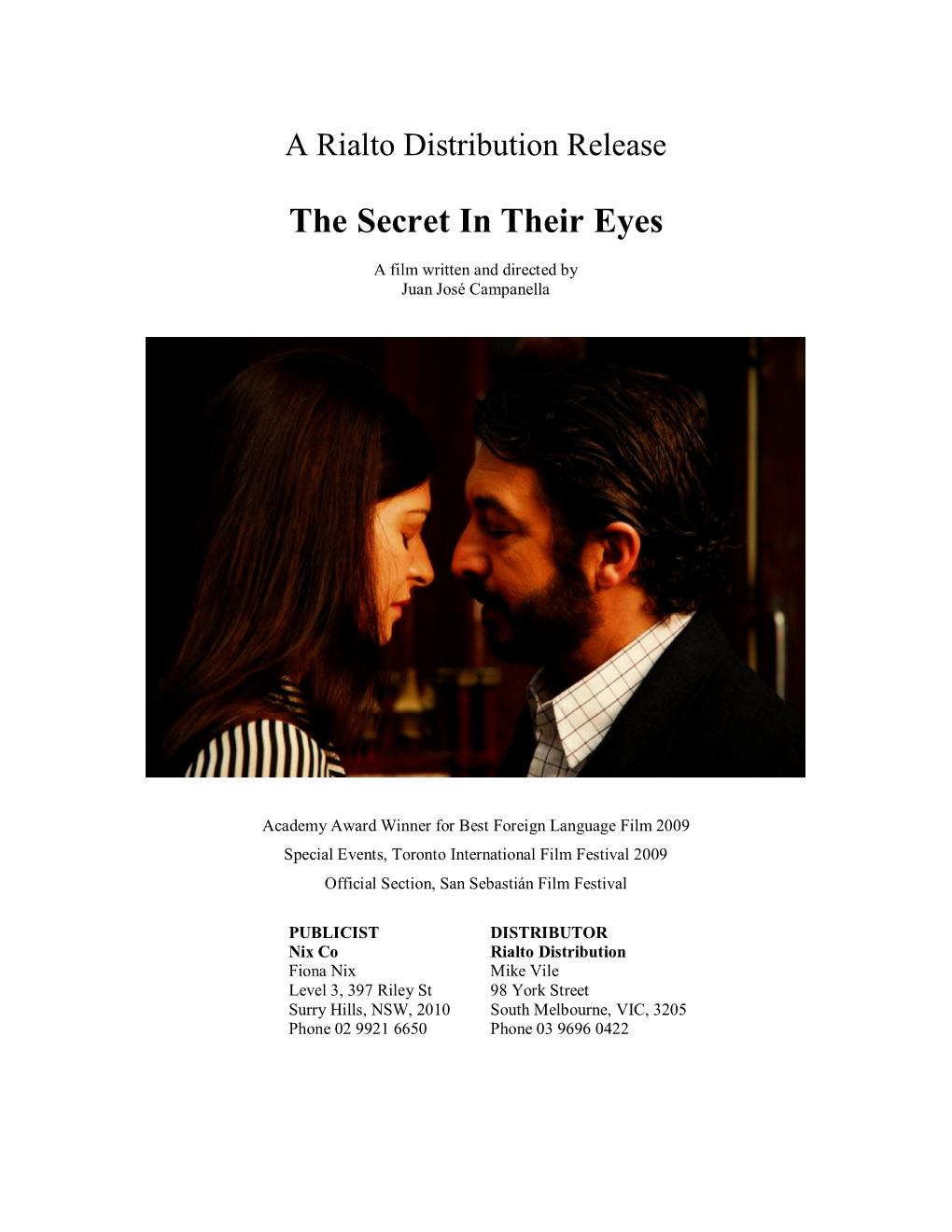 The Secret in Their Eyes