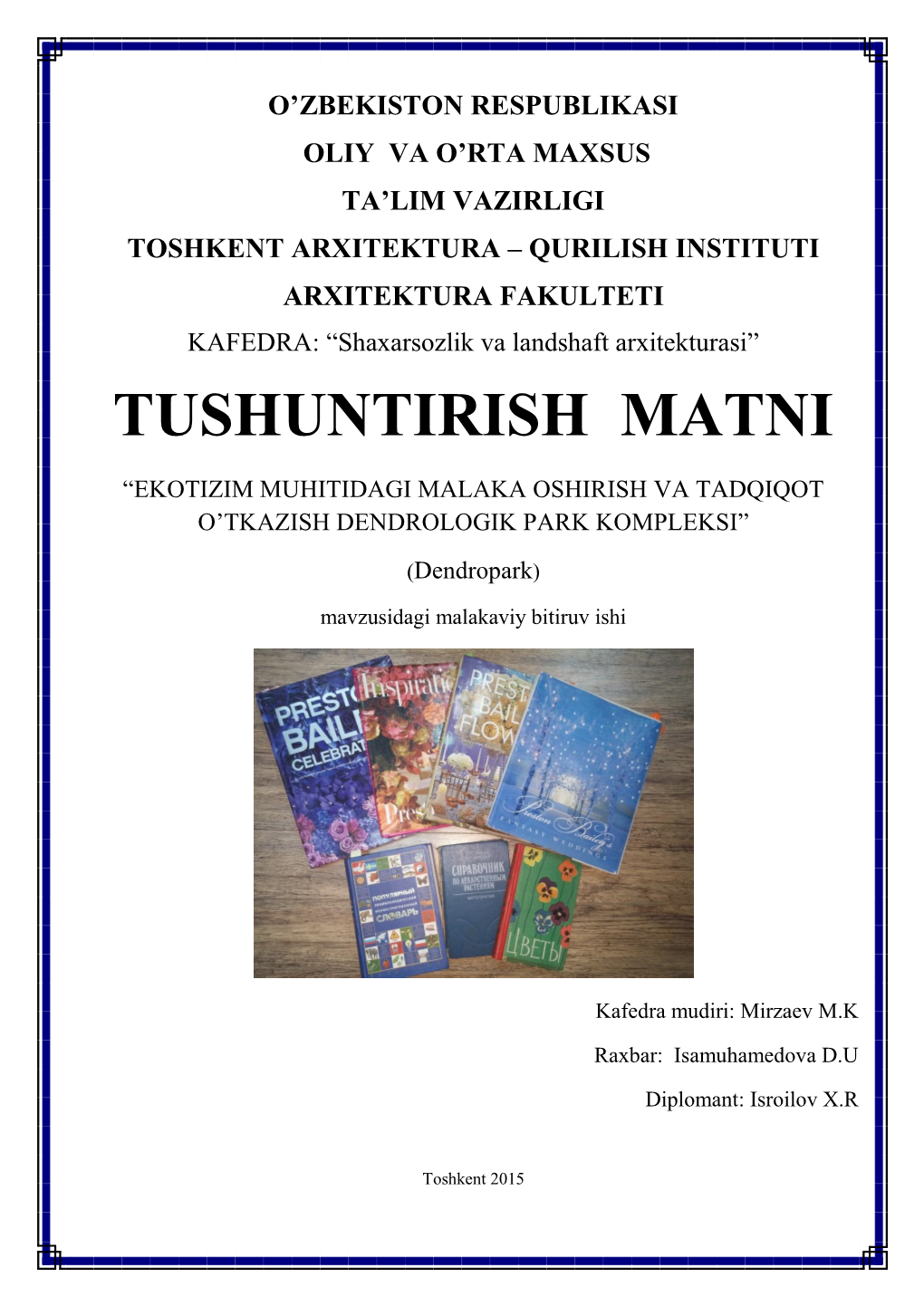 Tushuntirish Matni