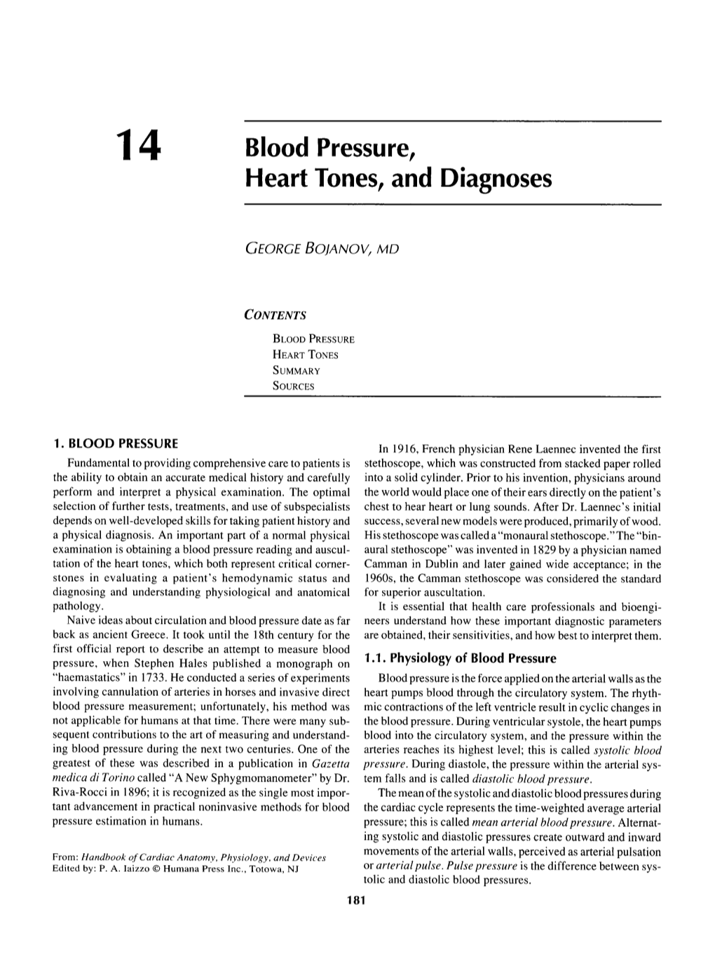 Blood Pressure, Heart Tones, and Diagnoses