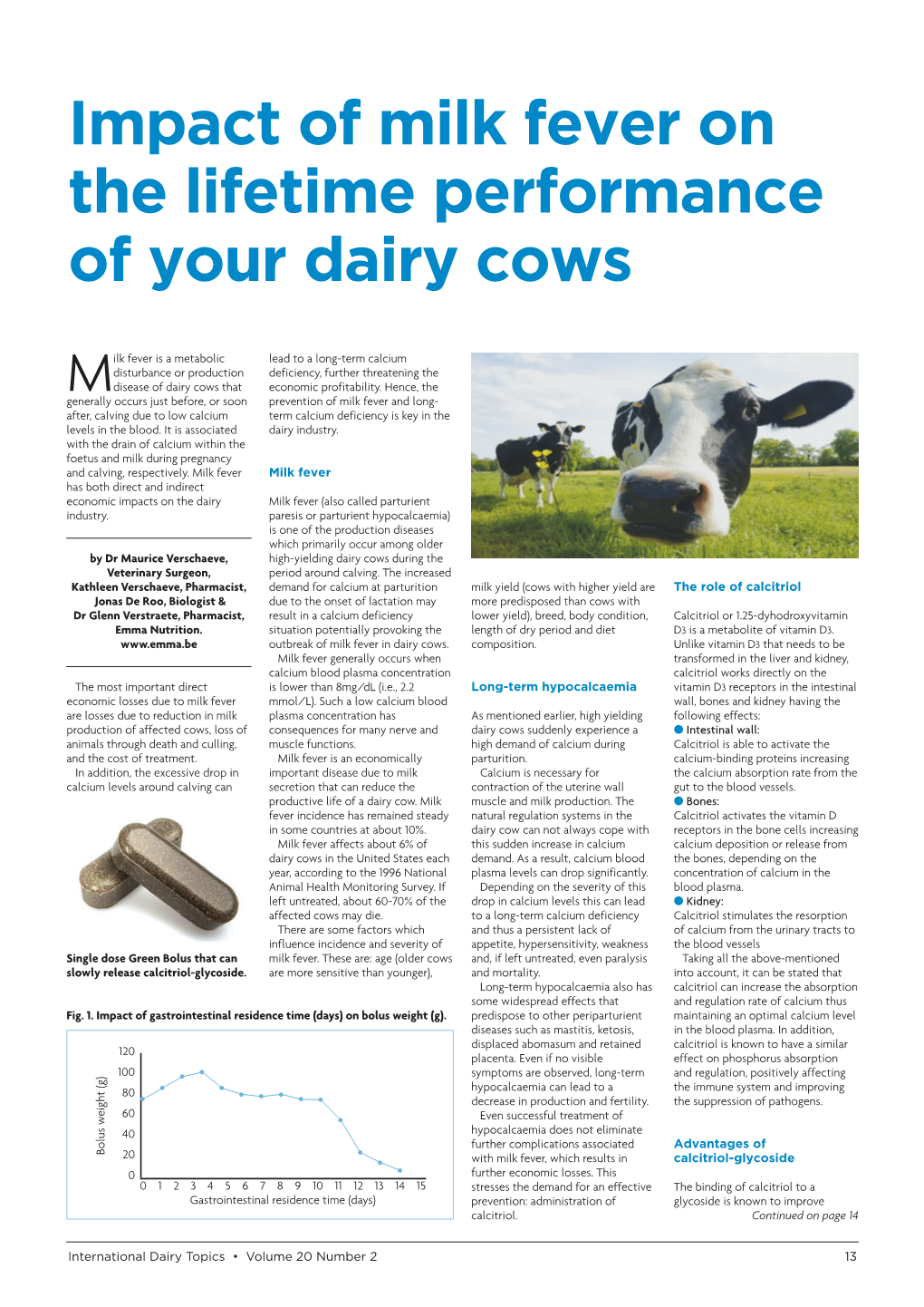 Impact of Milk Fever on the Lifetime Performance of Your Dairy Cows