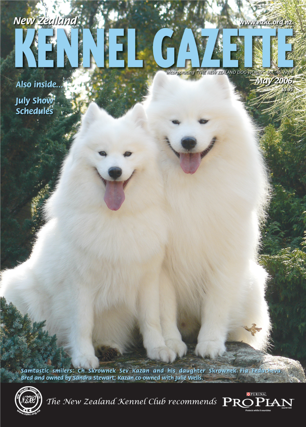 Samoyed Supplement New Zealand Kennel Club Gazette May 2006